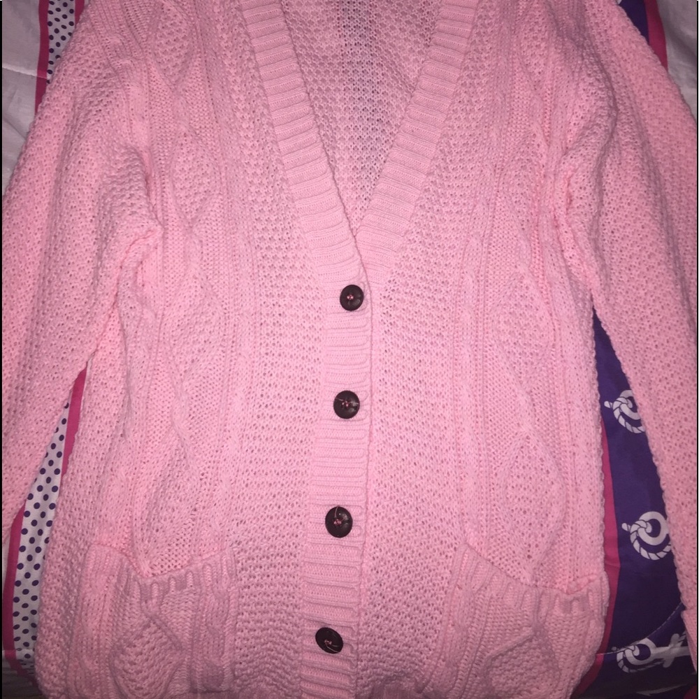 New pink Cardigan plus size  2x